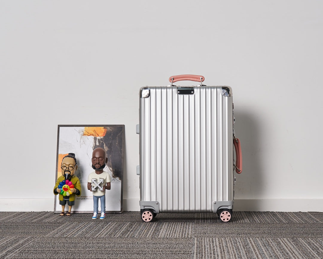CLASSIC LUGGAGE LEATHER HANDLES | Aluminium Made