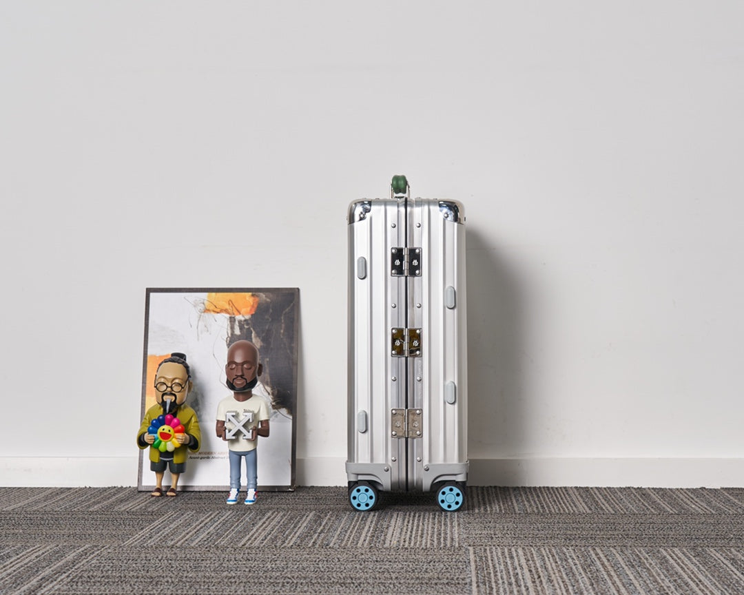 CLASSIC LUGGAGE LEATHER HANDLES | Aluminium Made
