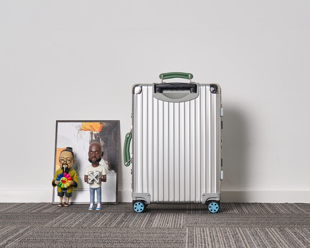 CLASSIC LUGGAGE LEATHER HANDLES | Aluminium Made