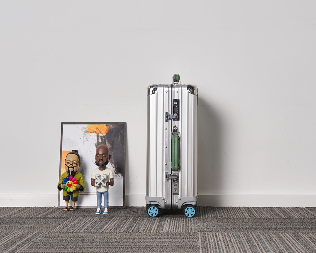 CLASSIC LUGGAGE LEATHER HANDLES | Aluminium Made
